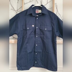Big Bill Men’s Navy Short Sleeve Work Shirt